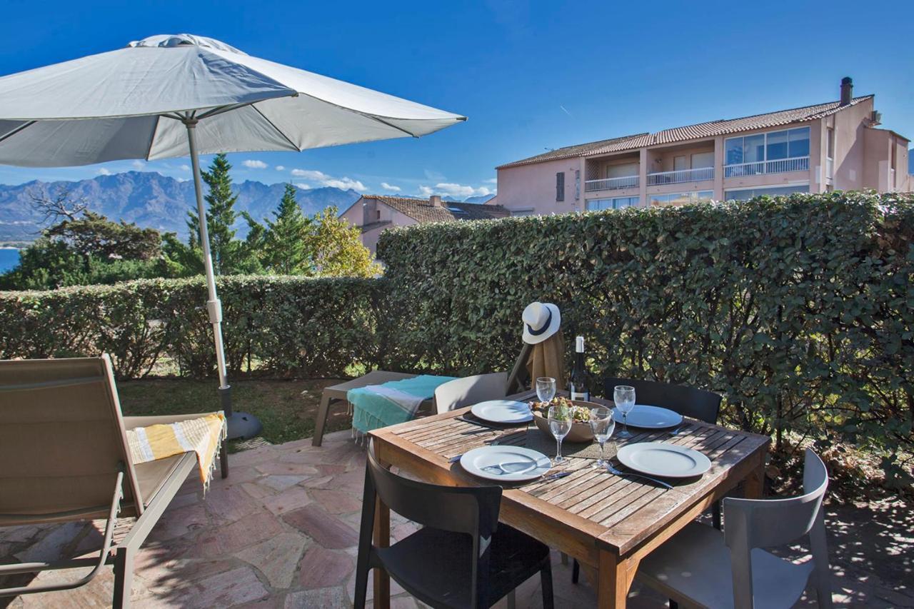 Mare Appart Avec Jardin Et Bbq Vue Mer Et Montagne Plage Et Port A 2 Pas Calvi  Eksteriør billede