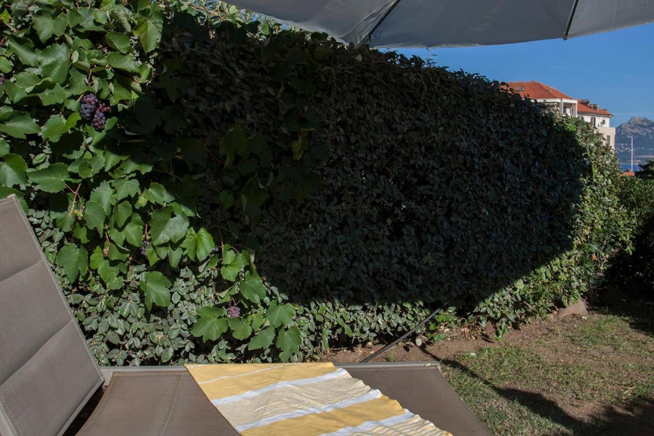 Mare Appart Avec Jardin Et Bbq Vue Mer Et Montagne Plage Et Port A 2 Pas Calvi  Eksteriør billede