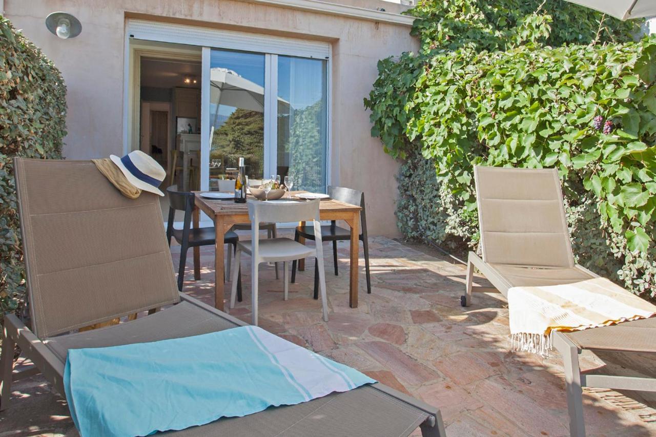 Mare Appart Avec Jardin Et Bbq Vue Mer Et Montagne Plage Et Port A 2 Pas Calvi  Eksteriør billede
